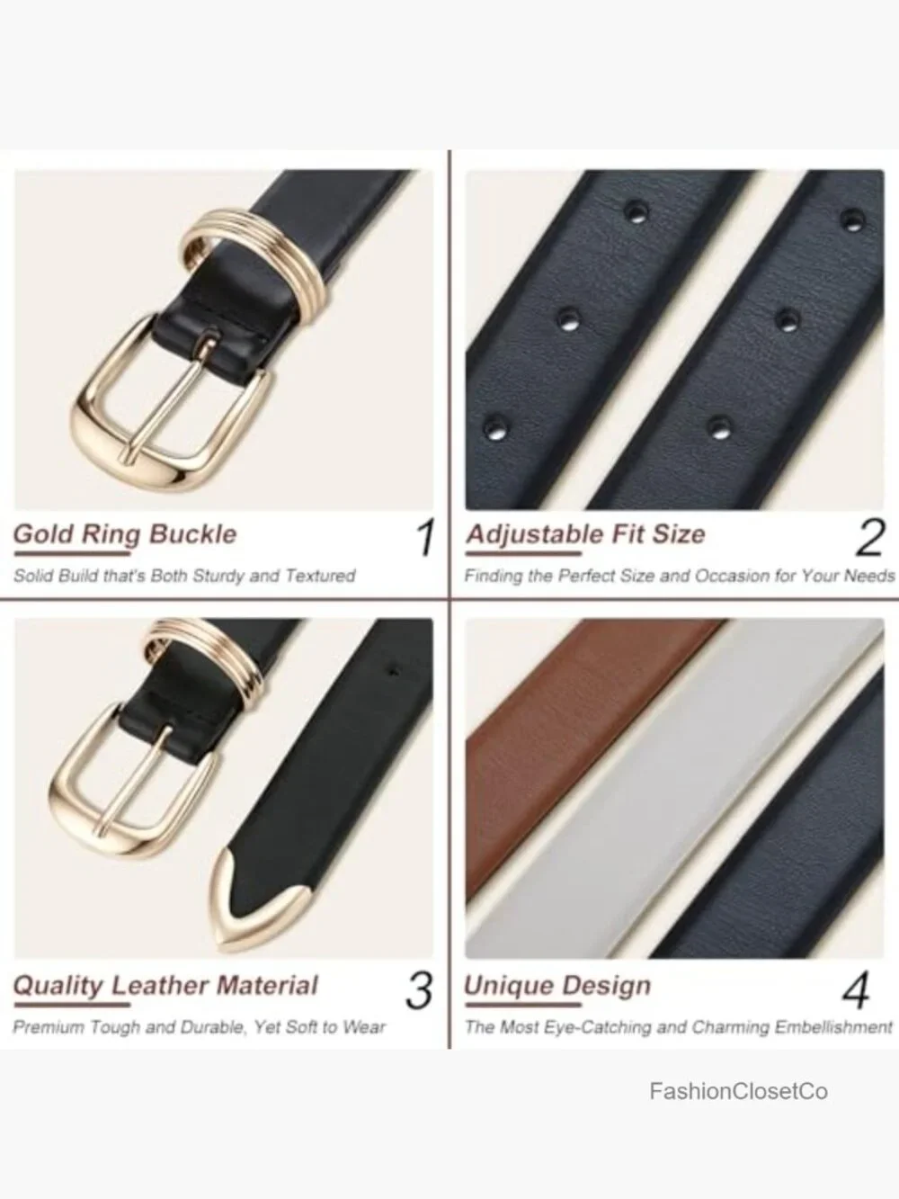 N/A pieces belts